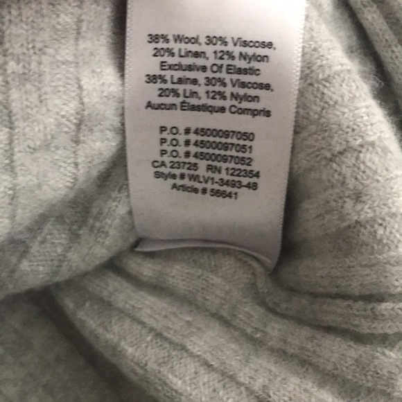 Aritzia babaton cropped grey wool sweater size S - Picture 6 of 6